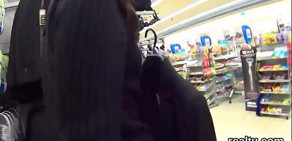  Fantastic czech girl is teased in the hypermarket and screwed in pov